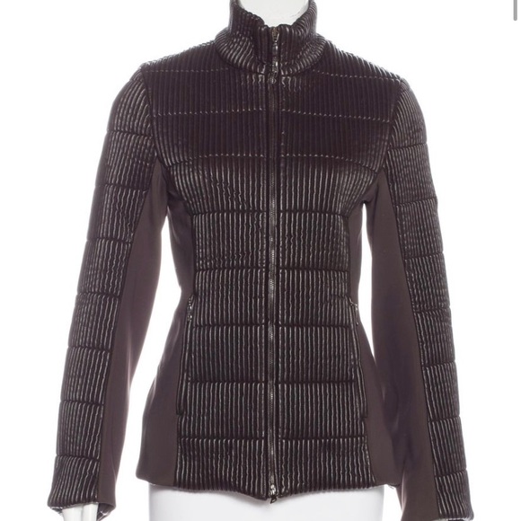 Vegan leather neoprene-paneled Jacket - Picture 1 of 3